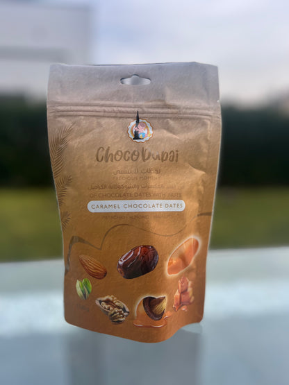 Dattes enrobées de chocolat made Dubaï