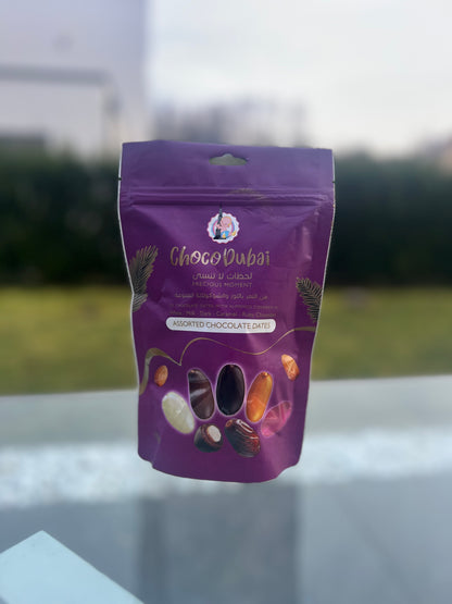Dattes enrobées de chocolat made Dubaï