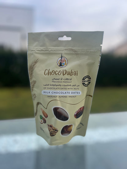 Dattes enrobées de chocolat made Dubaï