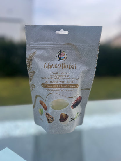 Dattes enrobées de chocolat made Dubaï